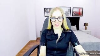 Petite small tits Belarus amateur babe on webcam solo