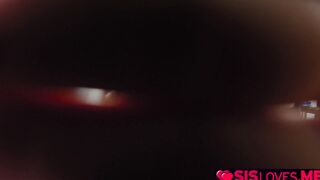 Nerdy stepbro getting help from his stepsis