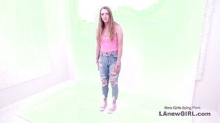 New teenager cant resist a big hard cock