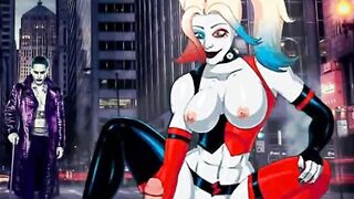 Harley Quinn and Joker hentai