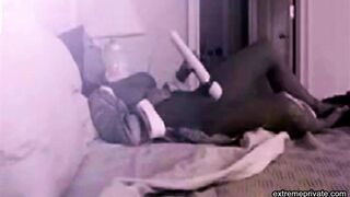 I caught stepmom toying in her pantyhose