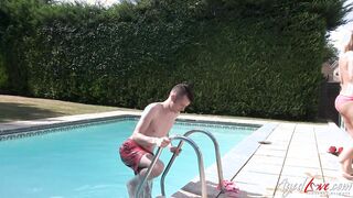 Sam Bourne excites his friend's mother's breasts