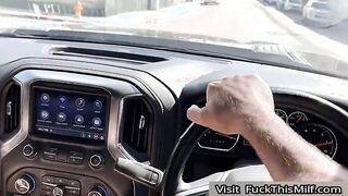 Sexy Redhead Abigaiil Morris Meets JMac Down The Street & Asks Him For A Quick Fuck