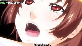 Beautiful busty girl enjoys creampie