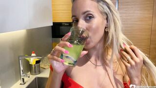 Smoking blonde cougar will got you rough