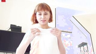 Luscious bae cleans my dick with her tongue