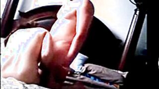 stepdaughter eats boyfriend's cum (hidden cam)