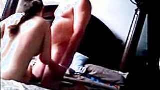 stepdaughter eats boyfriend's cum (hidden cam)