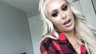 Thick White Girl BRANDI BAE Helps With Blue Balls And Tosses Salad- TT
