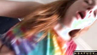 Perfect Redhead StepSister Rides Cock be