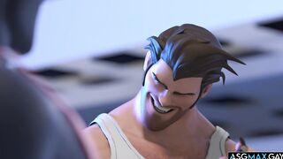Hilarious and Crazy DOUBLE ANAL Cartoon Gay Sex!