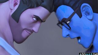 Hilarious and Crazy DOUBLE ANAL Cartoon Gay Sex!