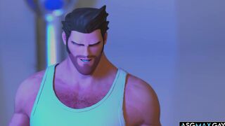 Hilarious and Crazy DOUBLE ANAL Cartoon Gay Sex!