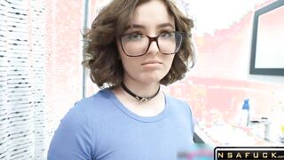 Nerdy Teen Stepsister is Wet for Cheatin