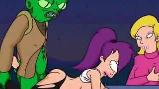 Futurama and Smurfs hard fuck