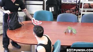 Officer Sean Duran rides shotgun with tattooed gay stud Dez Irez