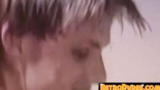 After a nasty deepthroat a gorgeous classic gay hard ass is drilled