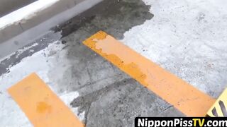 Wicked Japanese angels have no issues peeing openly