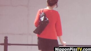 Wicked Japanese angels have no issues peeing openly