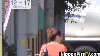 Wicked Japanese angels have no issues peeing openly