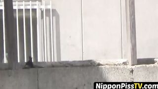 Wicked Japanese angels have no issues peeing openly