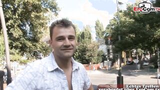 German blonde hoe meet stranger at casting and got boned