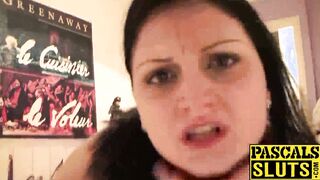 Sexy romanian chick Eva Johnson takes a wild ride on a cock