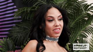 Naughty nympho Bianca Bangs gets fucked and pissed on