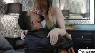 Lovely TS babe Lianna Lawson rides Alpha Wolfe