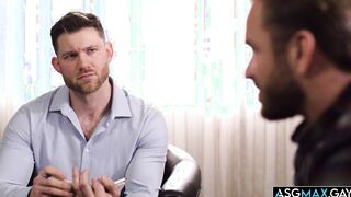 Bruce Jones gets an anal assist from Caden Jackson