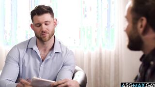 Bruce Jones gets an anal assist from Caden Jackson