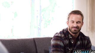 Bruce Jones gets an anal assist from Caden Jackson