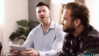 Bruce Jones gets an anal assist from Caden Jackson