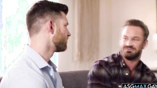 Bruce Jones gets an anal assist from Caden Jackson