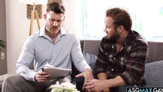 Bruce Jones gets an anal assist from Caden Jackson
