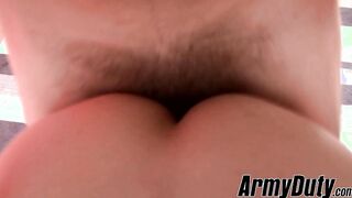 Military studs Damien and Princeton on a bareback mission