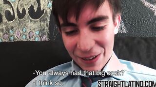 Latino twink turns gay and drills jock raw after cocksucking