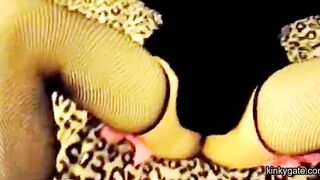 destroying sissy's ass along with a tranny