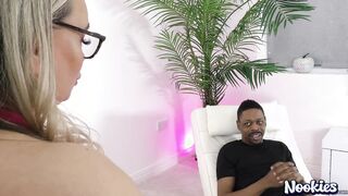 Busty MILF Interracial BBC with Mr Longwood