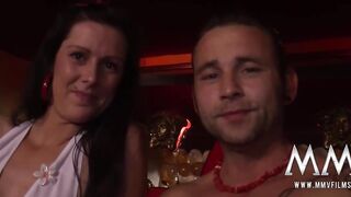 Trashy Beauties Sharing Dicks inside Gang Bang