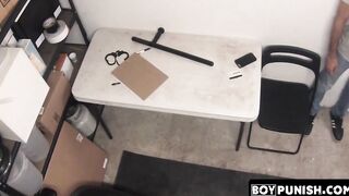 To avoid detection a shoplifter rides an officer naked