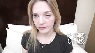She is an 18 year old blonde with a virgin like pussy