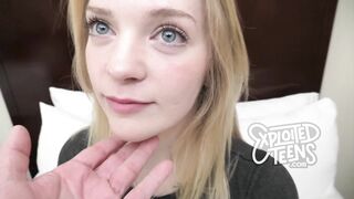 She is an 18 year old blonde with a virgin like pussy
