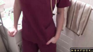 Nurse gives her Step Son an Exam Molly Jane