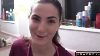 Nurse gives her Step Son an Exam Molly Jane