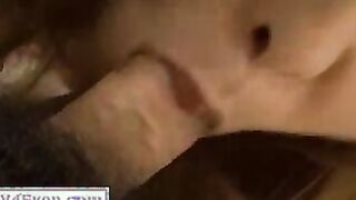 Hot Yuno Shirasu stroking a stiff dick in her cunt