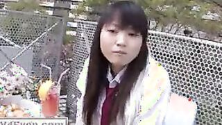 Ryo Asaka arousing Asian teen takes a sensual shower