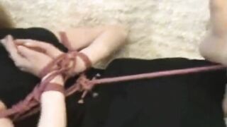 watching my hogtied stepdaughter struggling