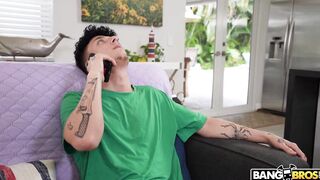 Stepmom asks me creampie her at the poolside