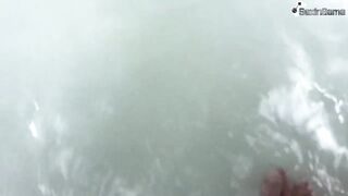 Slender Bitch Gently Masturbates Underwater Tight Cunt - Femal